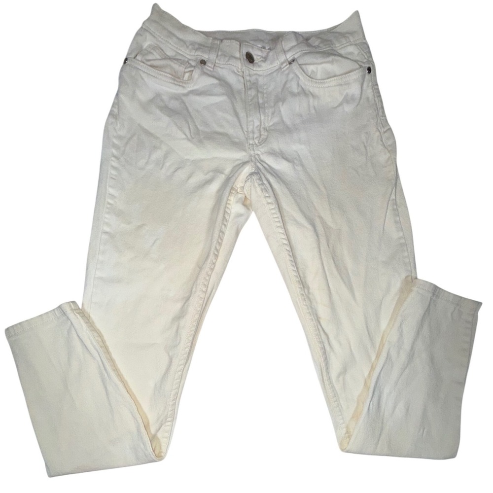 Venus Slim Fit Jeans Womens 6 Off White Stretch Denim FA'21